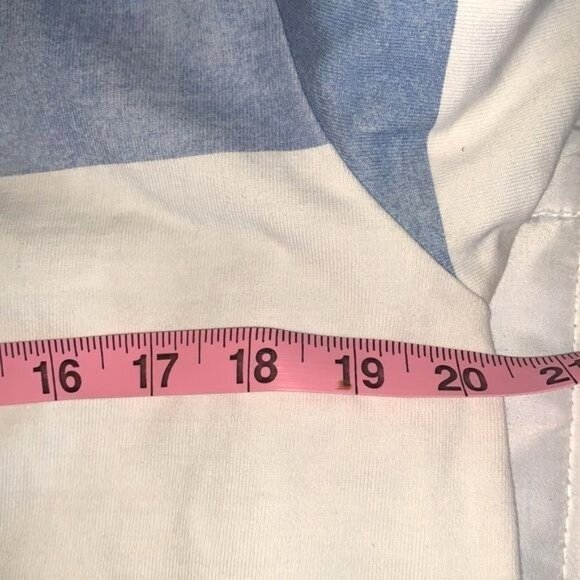 Chubbies Mens Long-Sleeve Rugby Shirt Large Red White Blue Stripes 100% Cotton - Picture 9 of 9